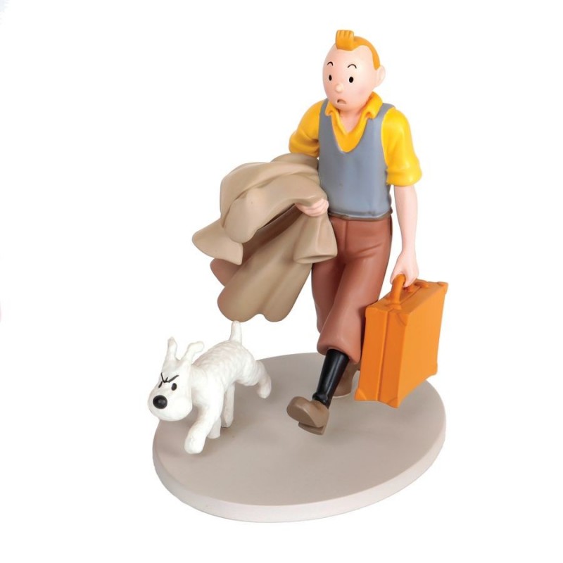 Tintin - Figurine PVC Moulinsart (Atlas) - Tintin portant Milou sur son dos