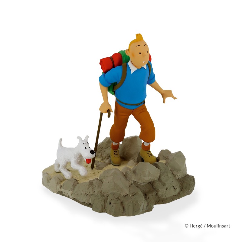Figurine Moulinsart Tintin - Tintin et Milou randonneur Objectif