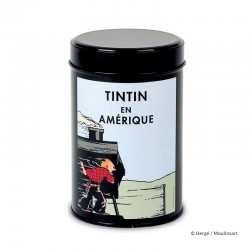 Moulinsart Tintin - Boîte à café Amérique "Train"