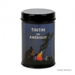 Moulinsart Tintin - Boîte à café Amérique "Feu de camp"