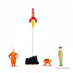 Pixi Moulinsart Tintin - "Objectif Lune" Grande boîte (nuage noir)