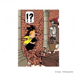 Chemise plastique A4 Tintin Crypte Château