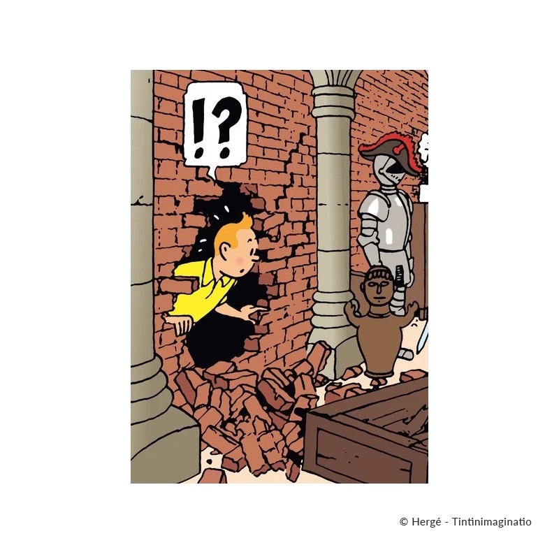 Chemise plastique A4 Tintin Crypte Château