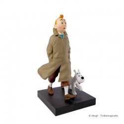 Moulinsart Tintin - Le Tintin trench-coat et Milou 60cm